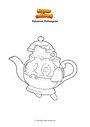 Coloring page Pokemon Polteageist