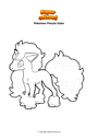 Coloring page Pokemon Ponyta Galar