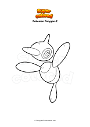 Coloring page Pokemon Porygon-Z