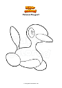 Coloring page Pokemon Porygon2