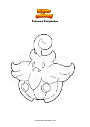 Coloring page Pokemon Pumpkaboo