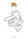 Coloring page Pokemon Raboot