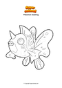 Coloring page Pokemon Seaking