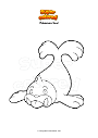 Coloring page Pokemon Seel