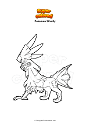 Coloring page Pokemon Silvally