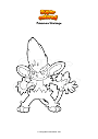 Coloring page Pokemon Simisage
