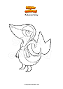 Coloring page Pokemon Snivy