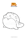 Coloring page Pokemon Spheal