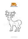 Coloring page Pokemon Stantler