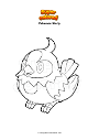 Coloring page Pokemon Starly