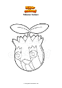 Coloring page Pokemon Sunkern