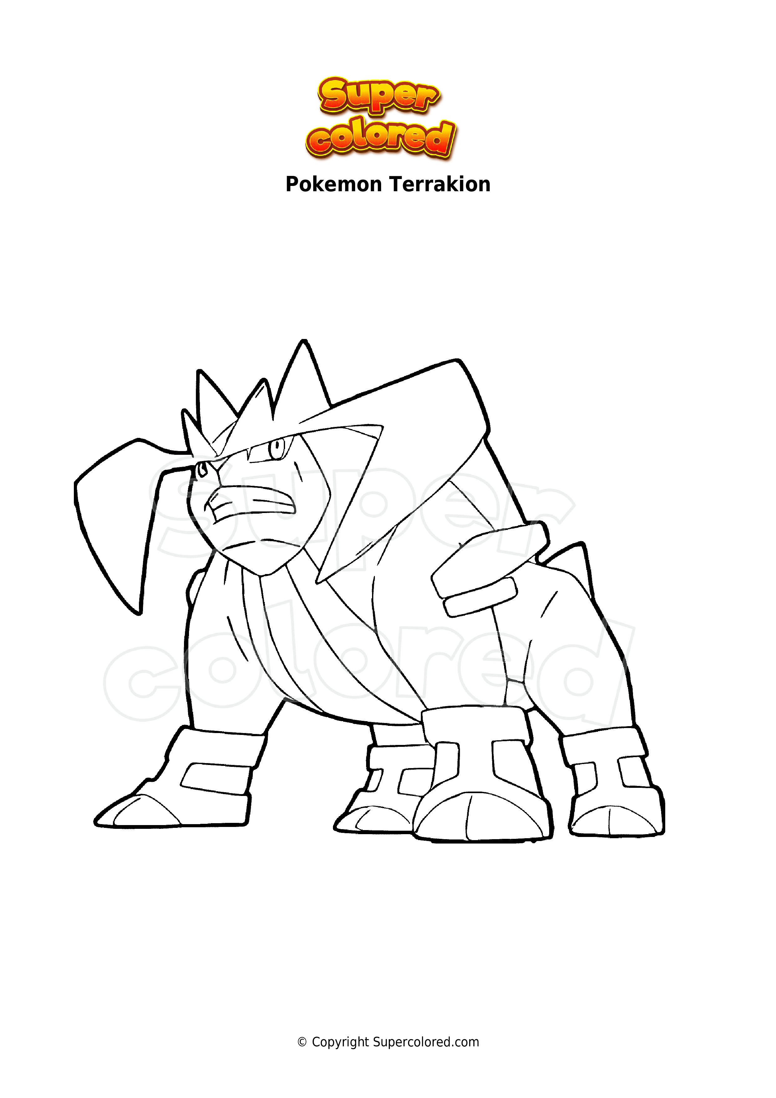 Coloring page Pokemon Indeedee Female - Supercolored.com