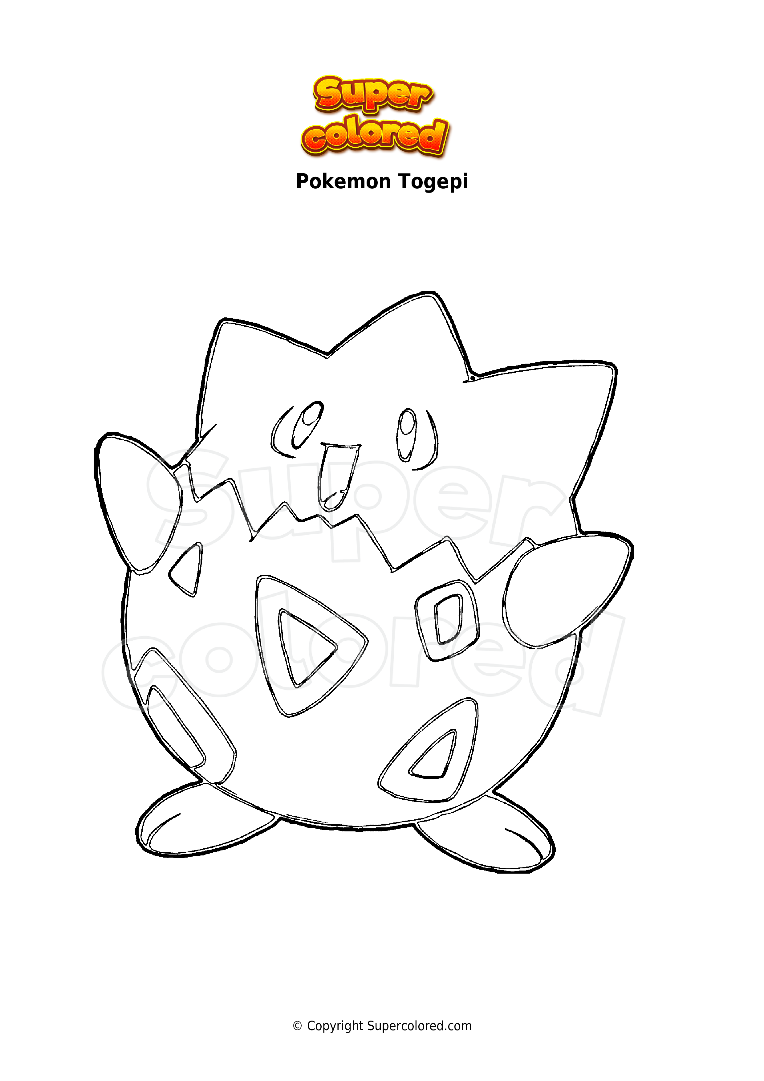 10 Captivating Togepi Coloring Pages for Pokémon Enthusiasts