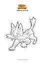 Coloring page Pokemon Torracat