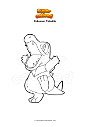 Coloring page Pokemon Totodile