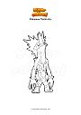 Coloring page Pokemon Toxtricity