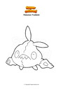 Coloring page Pokemon Trubbish