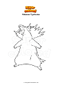 Coloring page Pokemon Typhlosion