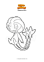 Coloring page Pokemon Uxie