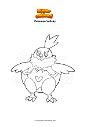 Coloring page Pokemon Vullaby