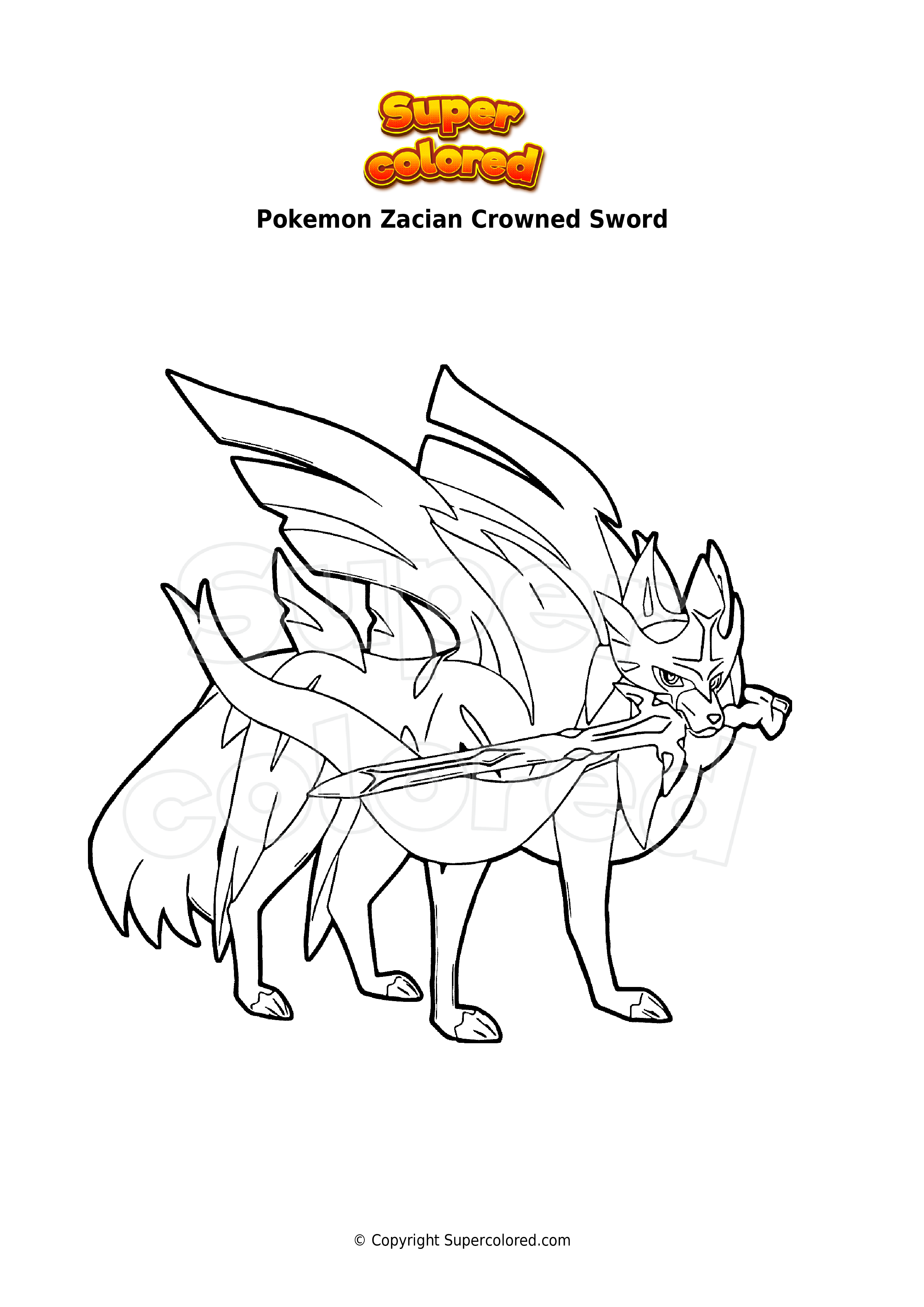 Pokemon Zacian Crowned
