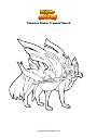 Coloring page Pokemon Zacian Crowned Sword