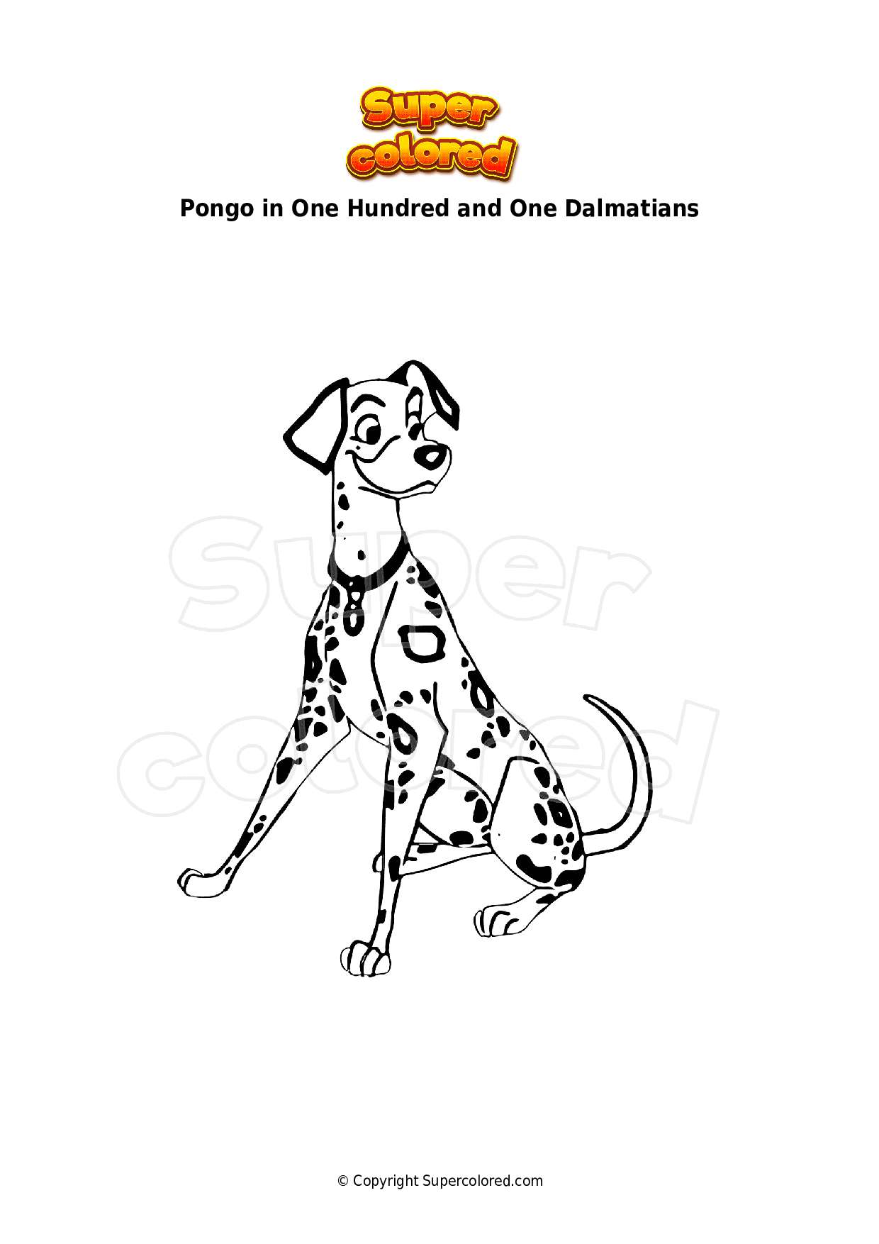 coloring-page-pongo-in-one-hundred-and-one-dalmatians-supercolored