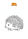 Coloring page Porcupine
