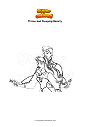 Coloring page Prince and Sleeping Beauty