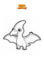 Coloring page Pterodactyl