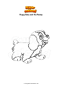 Coloring page Puppy Lady and the Tramp