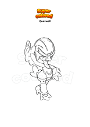 Coloring page Pokemon Quaxwell