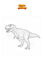 Coloring page Realistic T-Rex