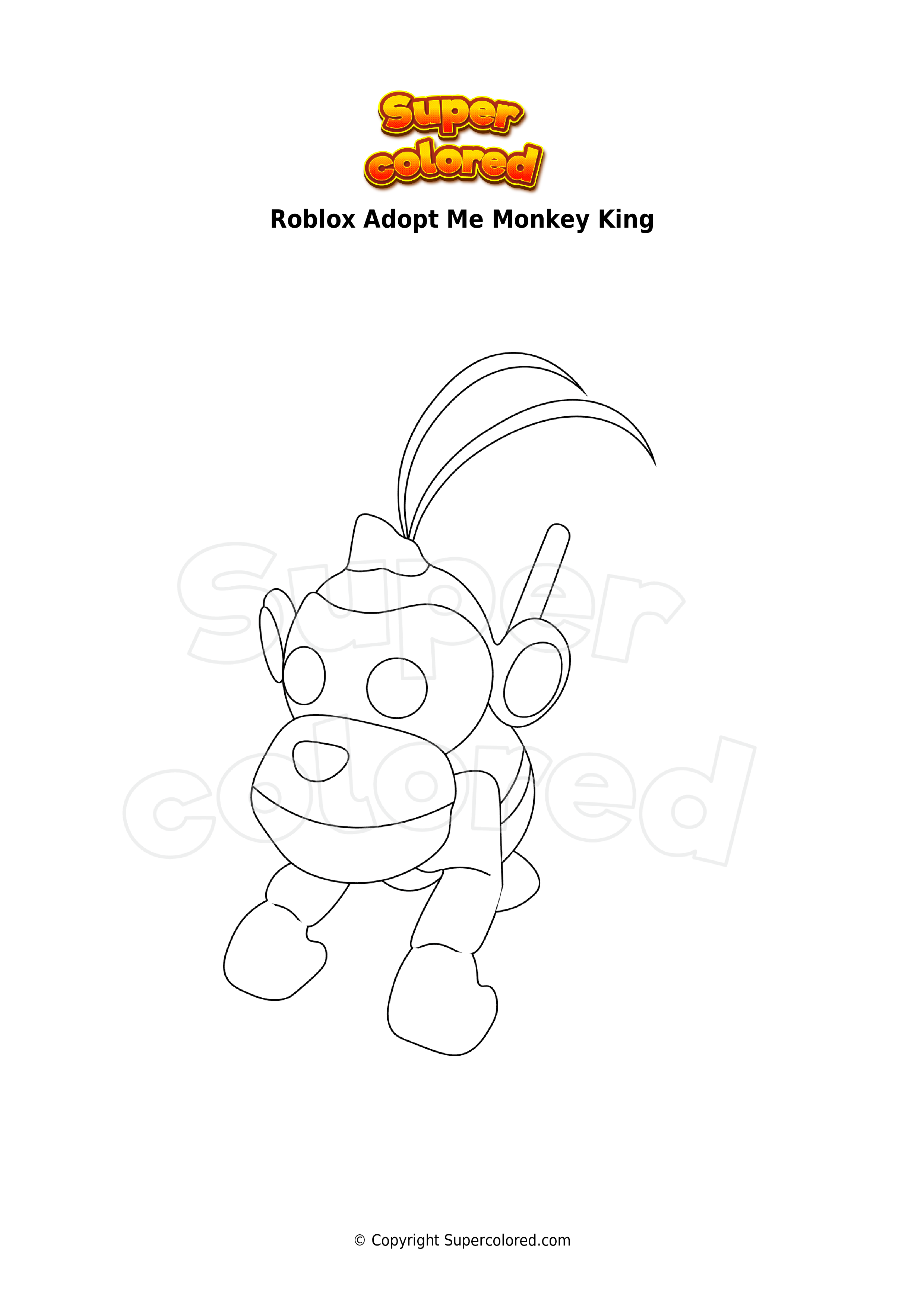 Coloring Pages   Roblox Adopt Me   Supercolored