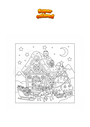 Coloring page Santa Claus's House
