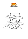 Coloring page Sasuke in disguise