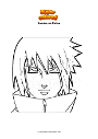 Coloring page Sasuke no Kotae