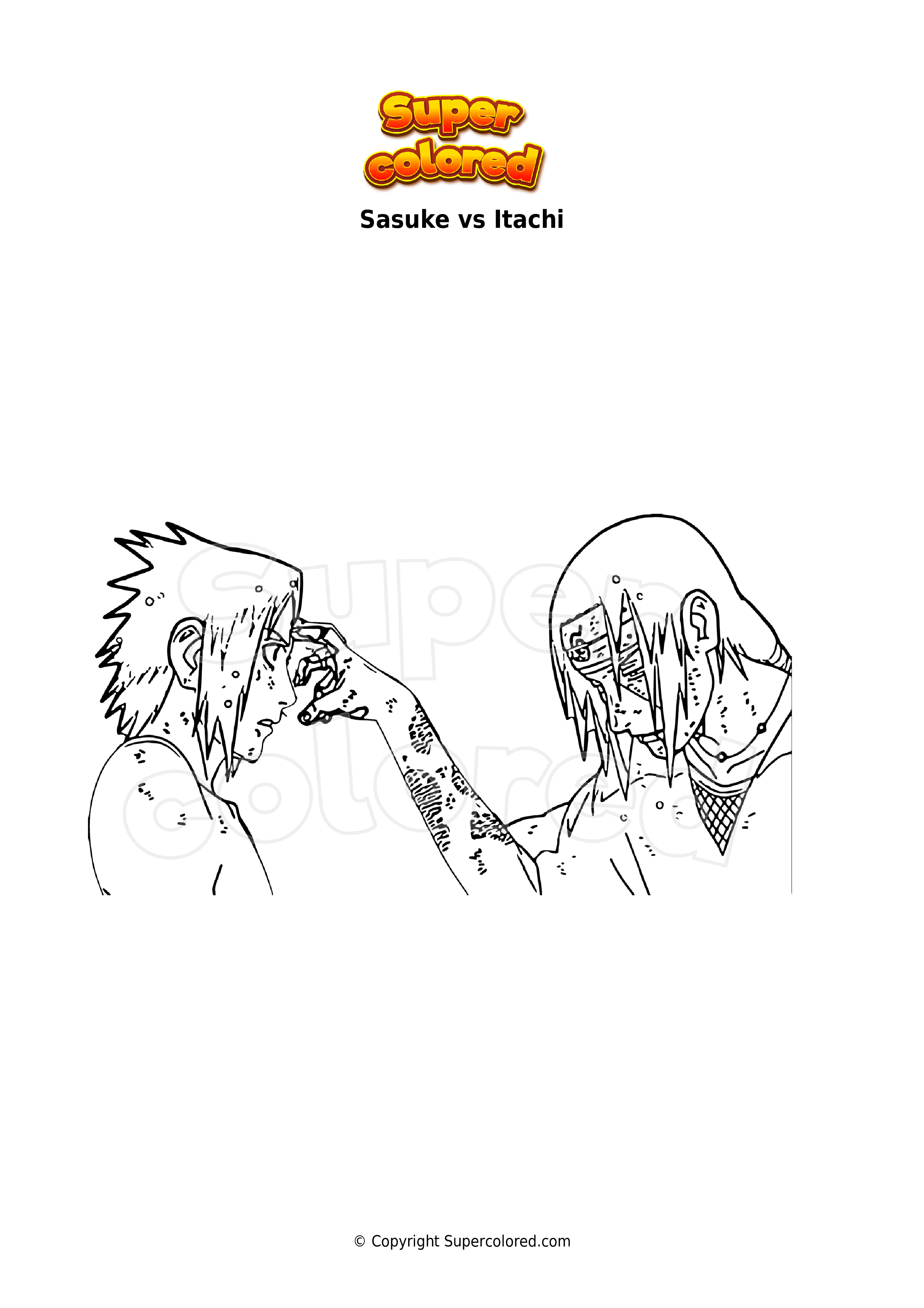 Coloring page - Sasuke e Itachi