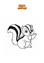 Coloring page Skunk