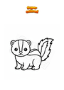 Coloring page Skunk