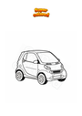 Coloring page Smart car