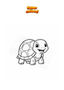 Coloring page Smiling turtle