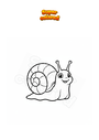Coloring page Snail