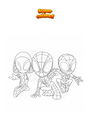 Coloring page Spidey Spin and Ghost Spider