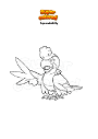 Coloring page Pokemon Squawkabilly