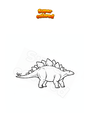 Coloring page Stegosaurus