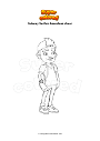 Coloring page Subway Surfers barcelona cheer