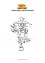 Coloring page Subway Surfers character monkbot