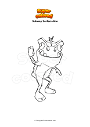 Coloring page Subway Surfers dino