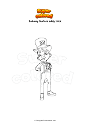 Coloring page Subway Surfers eddy trick